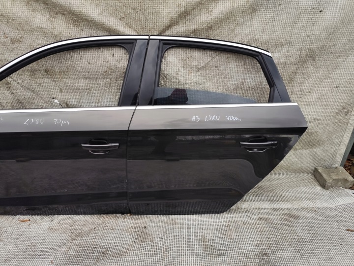AUDI A3 8V 5D 8VS BERLINE PORTES GAUCHE AVANT ARRIÈRE COMPLET 2 PCS DANS COULEUR LY8U