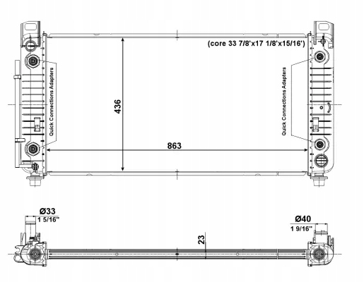 NRF RADUADOR DE AGUA 56009 