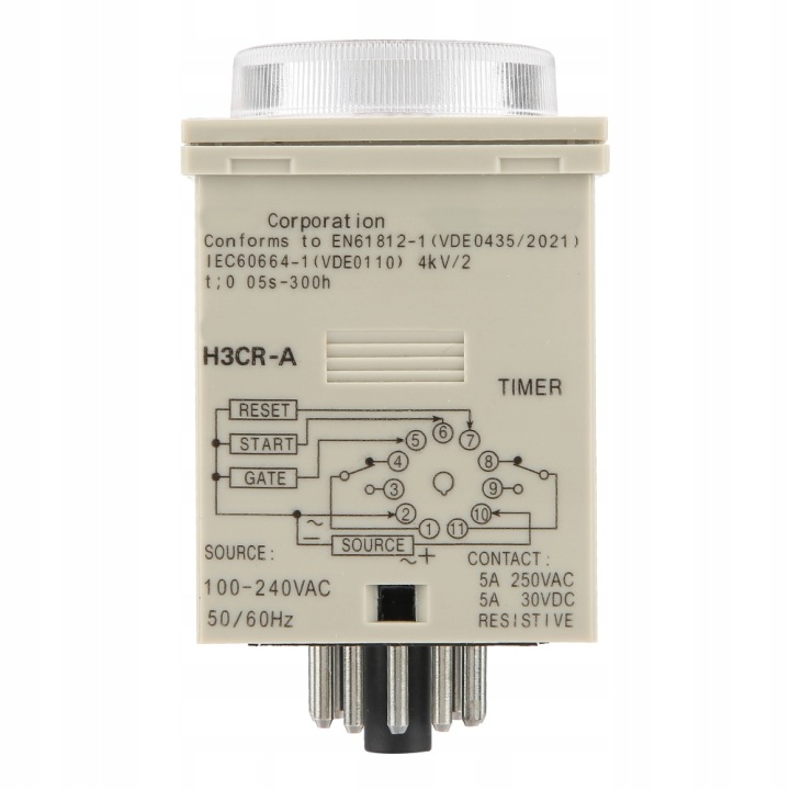 H3CR-A RELAIS CZASOWY OPOZNIAJACY AC220V 11PIN