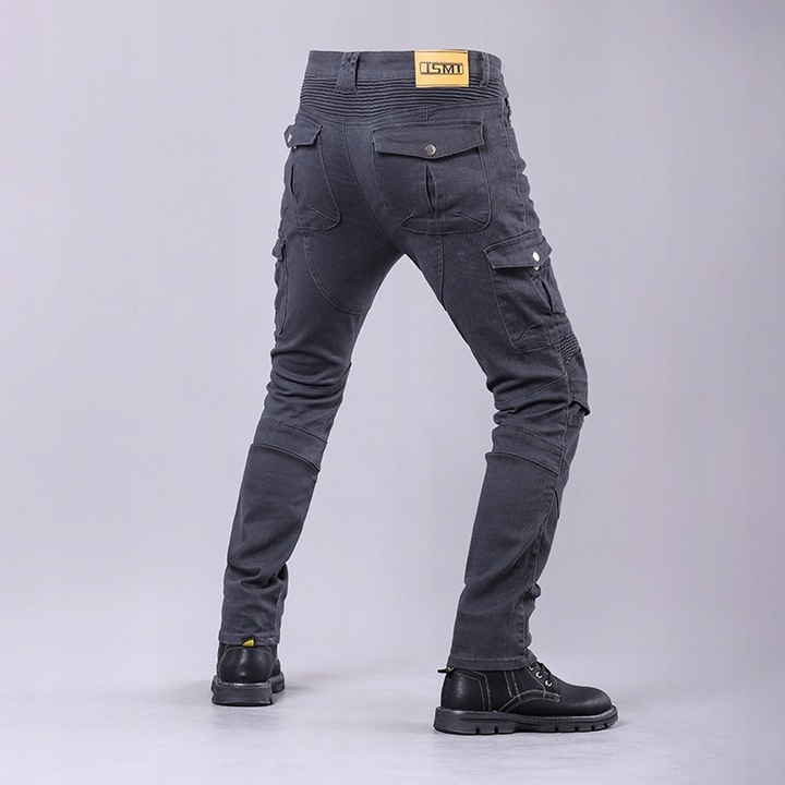 PANTALONES MOTOCICLETA BOJOWKI MESKIE JEANSY KEVLAR S-XXXL 