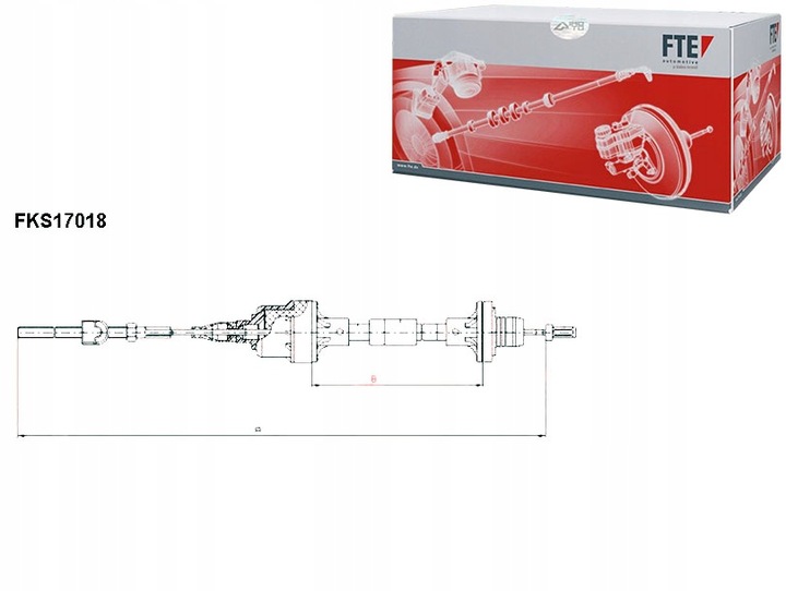 TUYAU ENSEMBLE D'EMBRAYAGE OPEL ASTRA 1,4-1,8 91-02 FTE photo 1 - milautoparts-fr.ukrlive.com