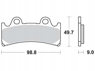 PLAQUETTES FREIN AVANT TRIUMPH DAYTONA; YAMAHA FZR