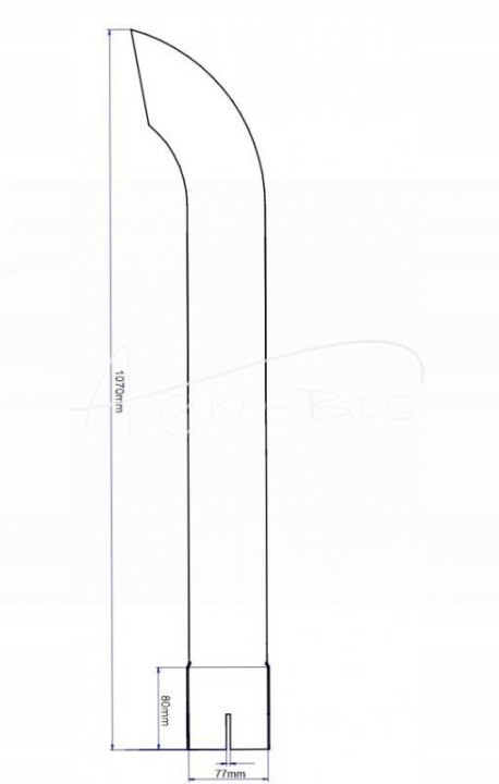 SILENCIEUX TUYAU IH189049 CASE ANDORIA ÉCHAPPEMENT