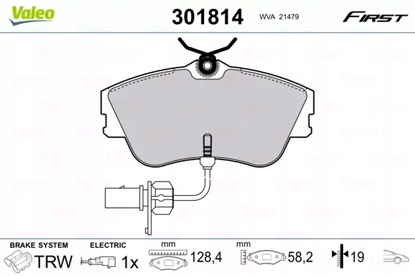 SABOTS DE FREIN DE FREIN VW T4 96-03 AVEC CZUJ. photo 5 - milautoparts-fr.ukrlive.com