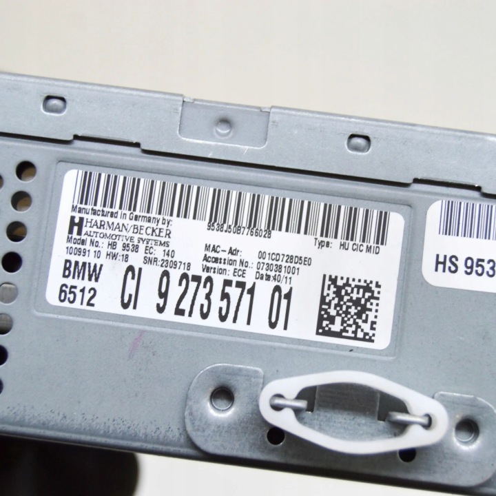 BMW X3 F25 2011 PANNEAU AUTORADIO CD/DVD/GPS