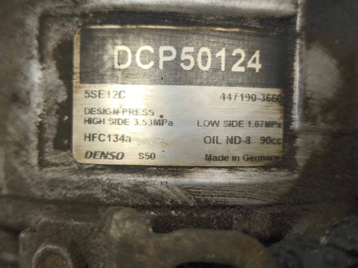 TOYOTA COROLLA VERSO AR10 2007 COMPRESSEUR DE CLIMATISATION DCP50124