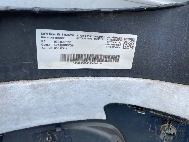 MERCEDES A 176 LIFT AMG PARE-CHOCS ARRIÈRE 1768852325