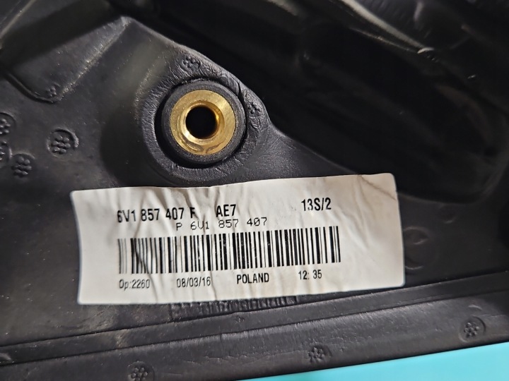 RÉTROVISEUR GAUCHE 6PIN SKODA FABIA III 14-18 VERT LF6Z 5D EUROPE