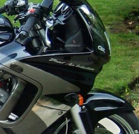 2 CV AUTOCOLLANT DIRECT AIR INDUCTION POUR HONDA CBR 600F3 PC31 INSCRIPTION COULEURS 600F