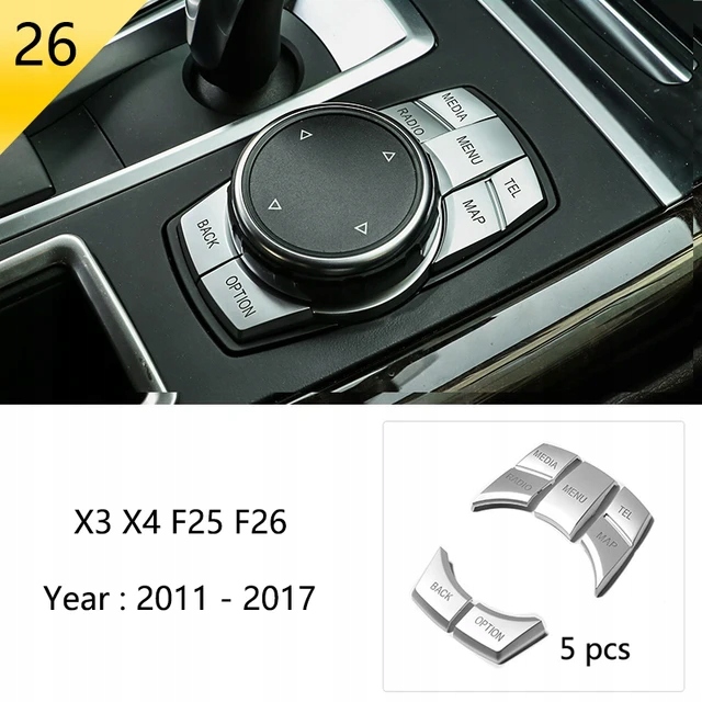 PARA BMW X3 X4 F25 F26 2011-2017 COCHES INTERIOR GEARSHIFT REJILLA 