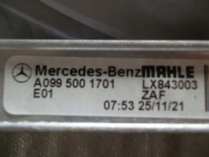 MERCEDES A0995001701 RADIATEUR AQUATIQUE LIQUIDE REFROIDISSEMENT