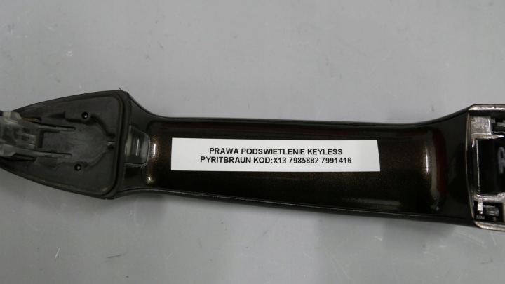 BMW X5 X15 X6 F16 POIGNÉE DROITE CONFORT RÉTROÉCLAIRAGE KEYLESS X13 PYRITBRAUN