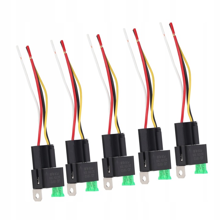 5 PCS RELAIS AUTOMOBILE 12V DC 30A 4-PINOWY