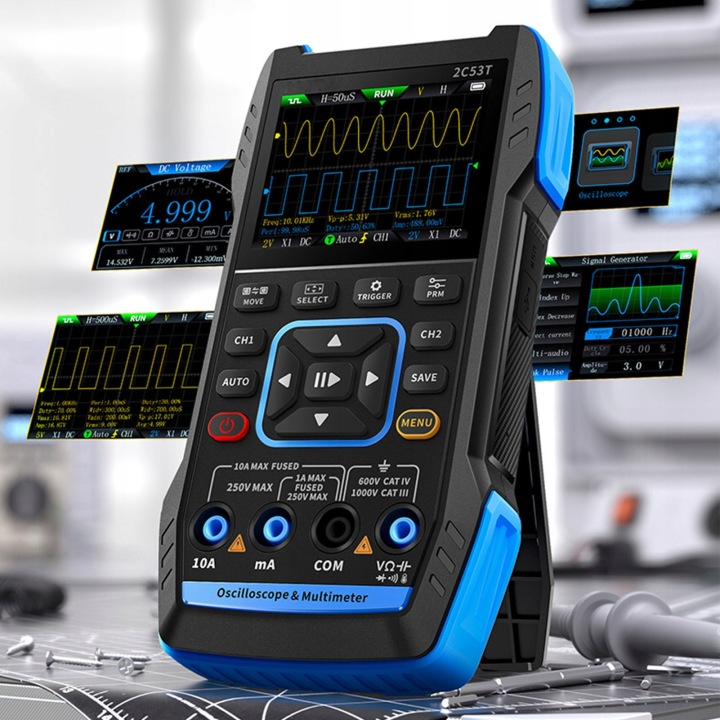 NUMÉRIQUE OSCYLOSKOP MULTIMETR 3 DANS 1 19999 QUANTITÉ 250 MS/S HANDHELD IC