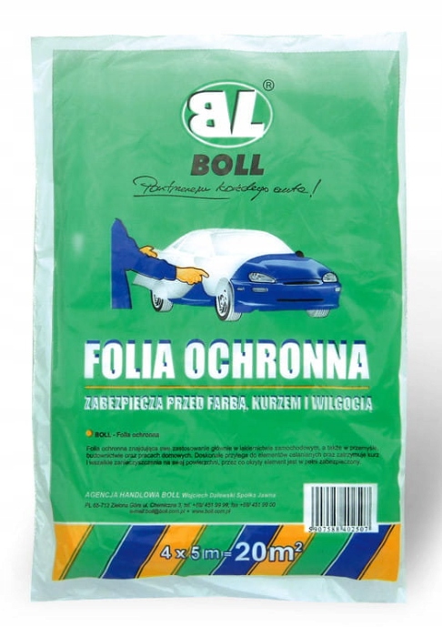 FILM PROTECTRICE HDPE BOLL, GRUBOSC 0,007M 4M X 5M 20M2