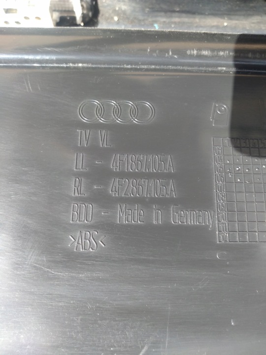 AUDI A6 C6 04- GARNITURE COLLECTEUR PORTES GAUCHE AVANT 4F1867105A 4F2867105A