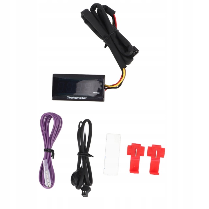 COMPTEUR DE VITESSE LCD MOTOCYCLETTE 12V TACHOMETR COMPTE-TOURS ULTRA MINCE