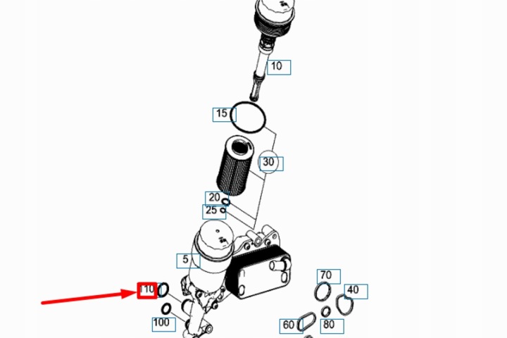 MERCEDES-BENZ ML W166 JOINT D'ÉTANCHÉITÉ FILTRE HUILES MOTEUR NEUF ORIGINALE A