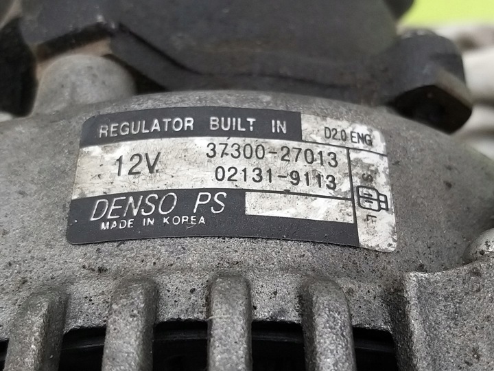 ALTERNATEUR HYUNDAI TUCSON I 2004-2009 2,0 CRDI 3730027013 021319113