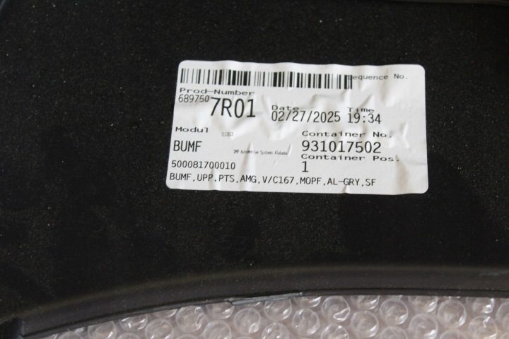 PARE-CHOCS AVANT AVANT ORIGINAL MERCEDES GLE 167 W167 SUV COUPÉ LIFT AMG