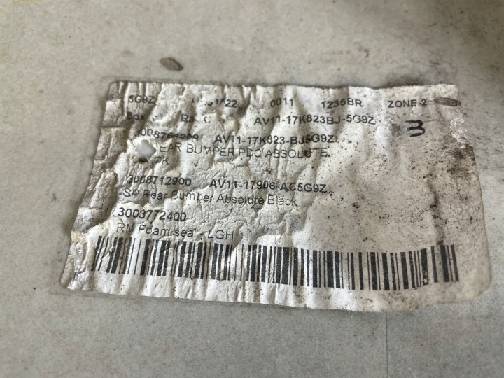 PARE-CHOCS ARRIÈRE ARRIÈRE FORD B-MAX AV11-17906-ADW