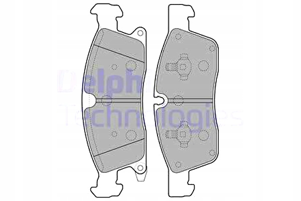 DELPHI ZAPATAS DE FRENADO PARTE DELANTERA SIN ANEXOS CON ALMOHADA WYTLUMIAJACA 