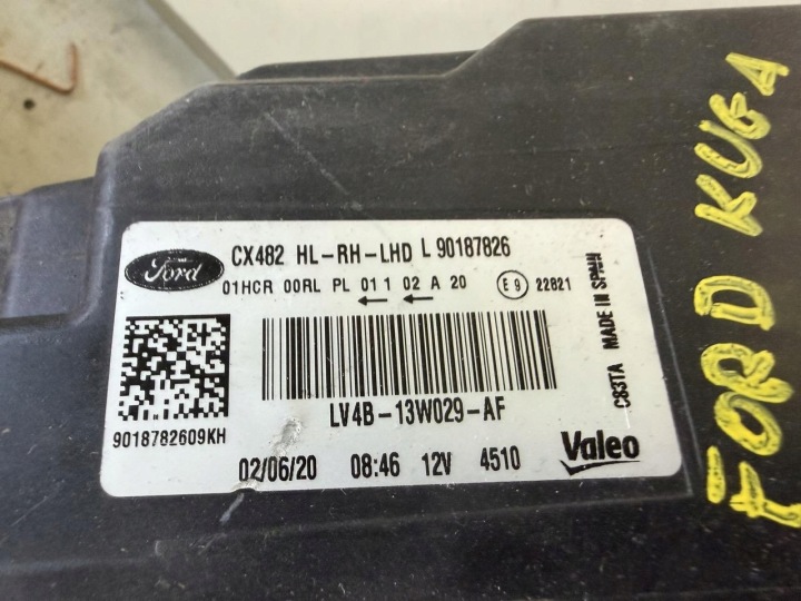 PHARE DROITE AVANT FORD KUGA MK III 3 20-