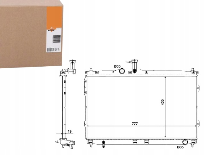 RADIATEUR MOTEUR NRF 58420 253104H500