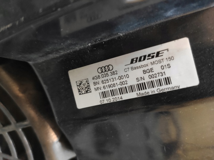 AUDI A7 4G A6 C7 HAUT-PARLEUR HAUT-PARLEURS SONORISATION BOSE DROIT GAUCHE JEU ORIGINAL