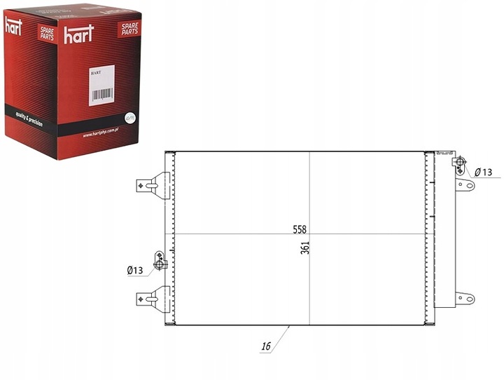 CONDENSADOR CONDENSADOR DE ACONDICIONADOR SHARAN 00- HART 