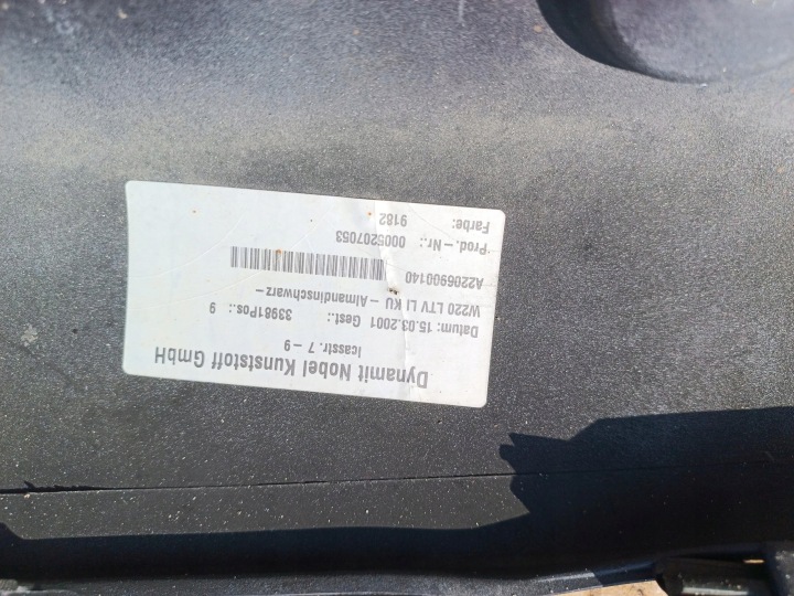 MOULURE REVÊTEMENT SEUIL GAUCHE 182 MERCEDES W220 A2206900140