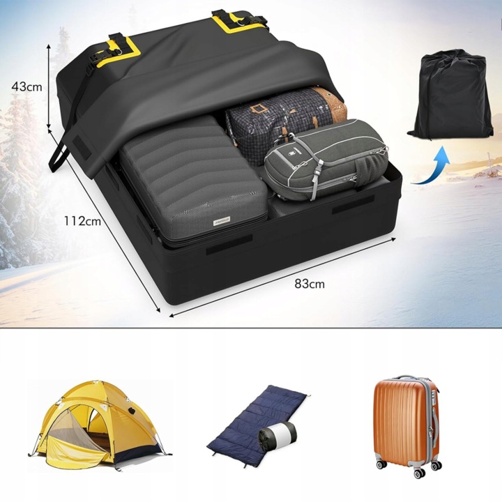 GRANDE SAC TOITS UNIVERSELLE 420L PVC OXFORD HYDROFUGE ANTYSPOSLIZGOWA