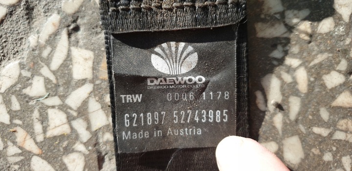 CEINTURE DE SÉCURITÉ TENDEUR DROIT DAEWOO LEGANZA