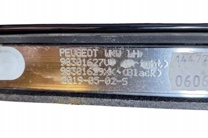 MOULURE TOITS GAUCHE PEUGEOT 508 98301627 1.5L DIESEL 2019