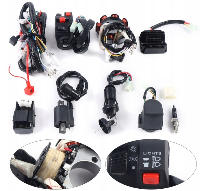 COMPUESTA JUEGO DE CABLES TUBOS QUAD ATV 150-250 300CC 