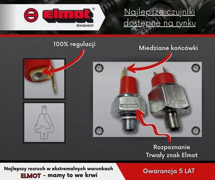 CAPTEUR HYDRAULIQUE COMMUTATEUR FEUX STOP 2 GOUPILLE URSUS C360 50426371 ELMOT