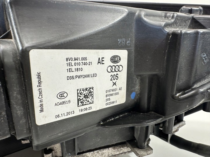 GAUCHE XÉNON AUDI A3 8V AVANT LIFT 8V0941005 DÉMONTAGE EUROPE