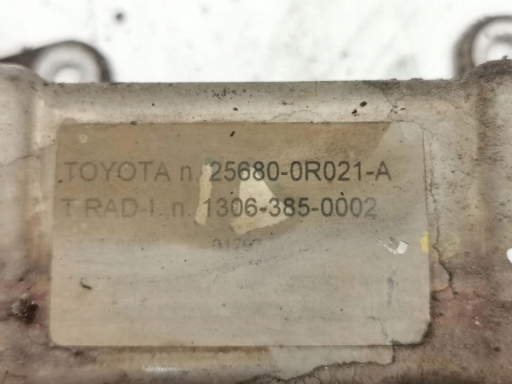 TOYOTA AVENSIS T250 2008 RADIATEUR EGR 256800R021A