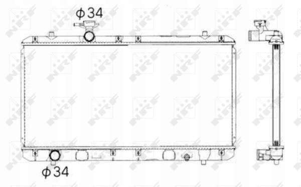 RADIATEUR DE MOTEUR ÇA VA DO: SUZUKI LIAN 53428 NRF photo 3 - milautoparts-fr.ukrlive.com