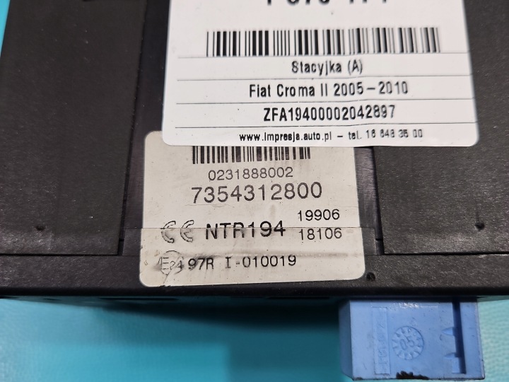 CONTACTEUR D'ALLUMAGE CLÉ SEMELLE FIAT CROMA II 7354312800
