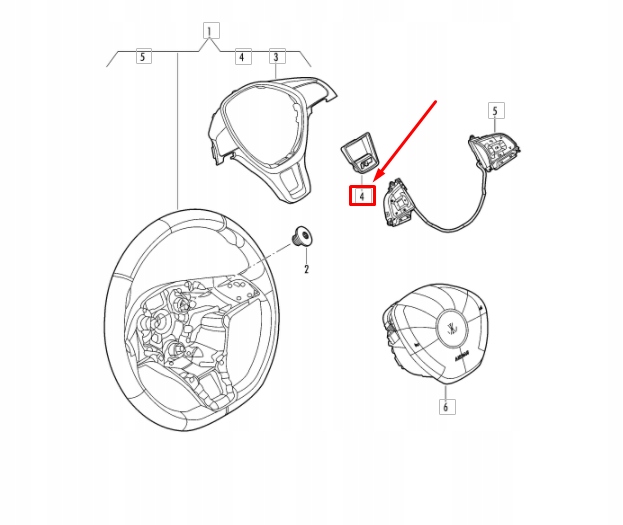 VW TOUAREG CR VOLANT R-LINE TRIM 3QF419685ICL