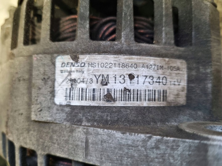 ALTERNATEUR OPEL ZAFIRA B VECTRA C LIFT 1.9 CDTI YM13117340 100% FONCTIONNEL