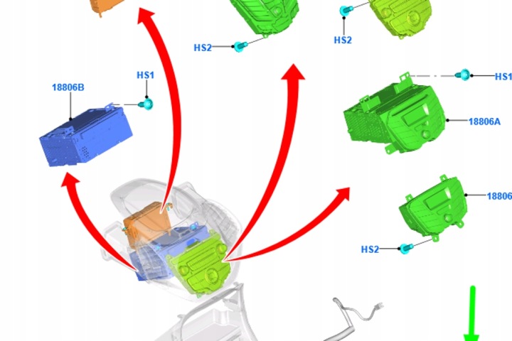 FORD KA+ MK3 RÉGLAGE GLOSNOSCI SLUCHAWEK DM5T-19A164-AA NOUVEAU ORIGINE