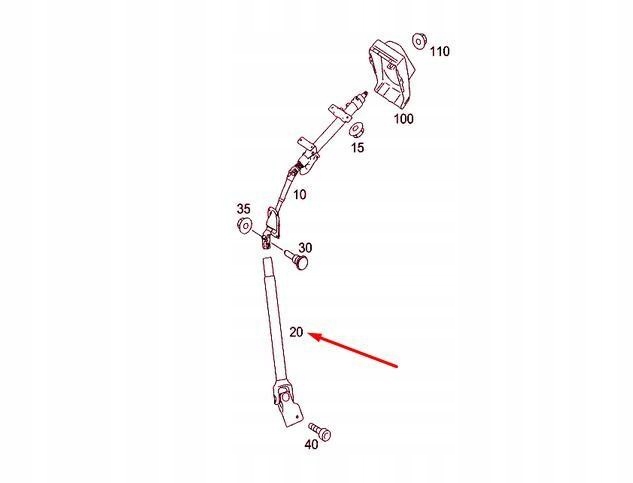 ARBRE DIRECTION MERCEDES ESSENCE 209 309 411 ORIGINAL A9064621301