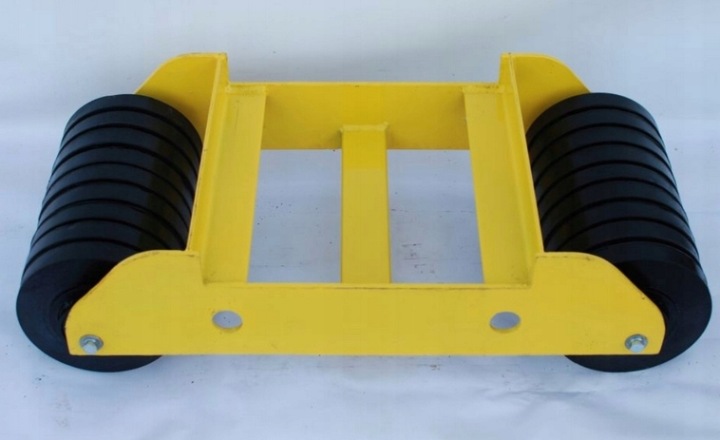 CHÂSSIS SOUS KOLO 3000KG JAUNE S16KR AIDE ROUTIÈRE GALET DE SERVICE SOUS BUSY
