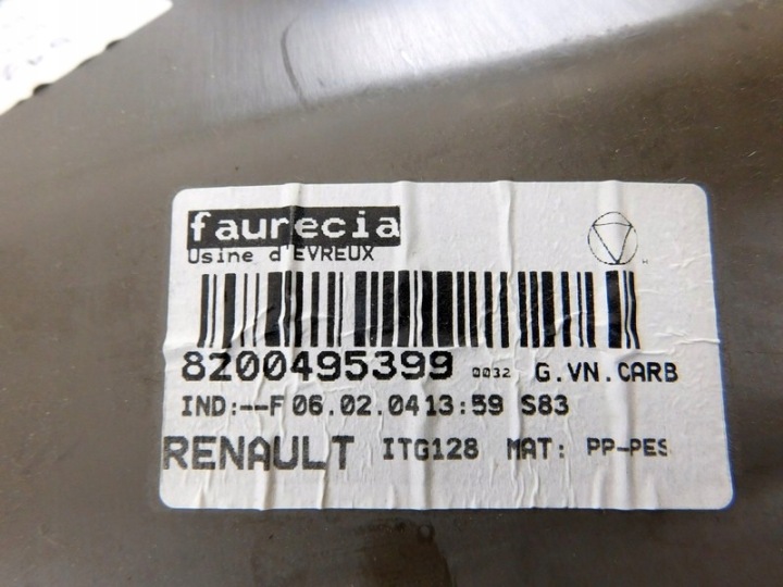 04/19 RENAULT ESPACE IV COLLECTEUR COUVERCLES DE COFFRE GAUCHE ARRIÈRE