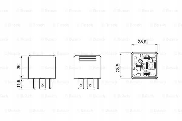 BOSCH 0 332 209 152 RELAIS COURANT TRAVAIL