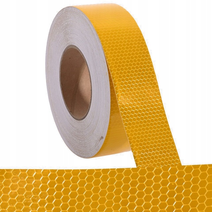 BELT WARNING REFLECTIVE ON AUTO TIR LAWETE KONTUROWA YELLOW COLOR 25M GOLD 