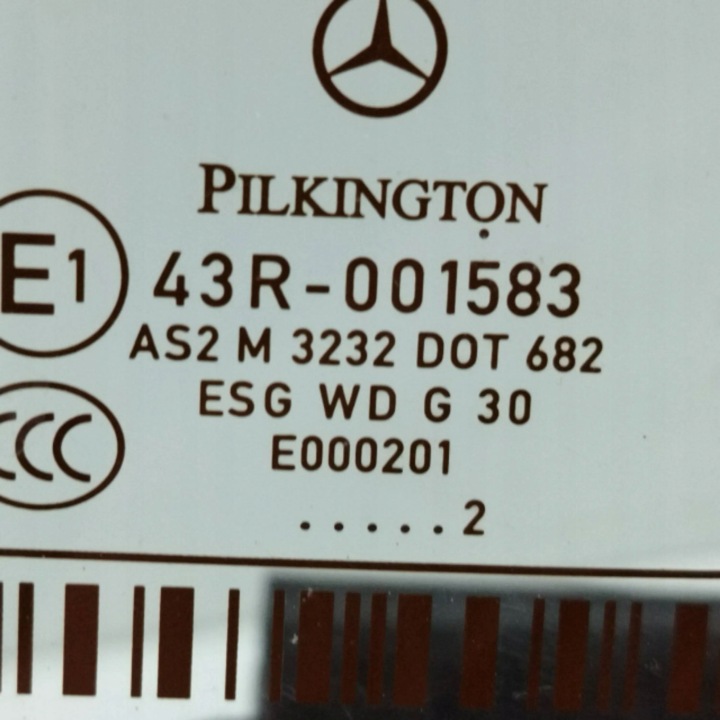 2012 MERCEDES-BENZ SLK R172 VITRE ARRIÈRE 43R001583