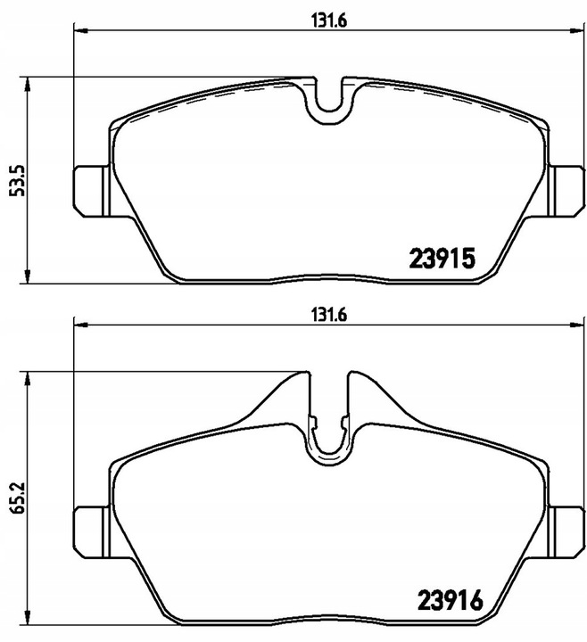 BREMBO ZAPATAS DE FRENADO PARTE DELANTERA P 06 034 